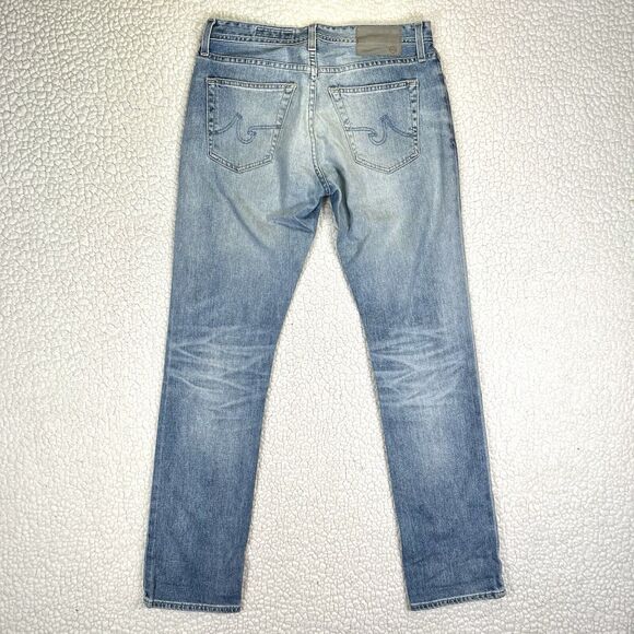 Adriano Goldschmied Jeans Men’s 30R (Actual 32x33) Blue Everett Slim Straight - Picture 4 of 14